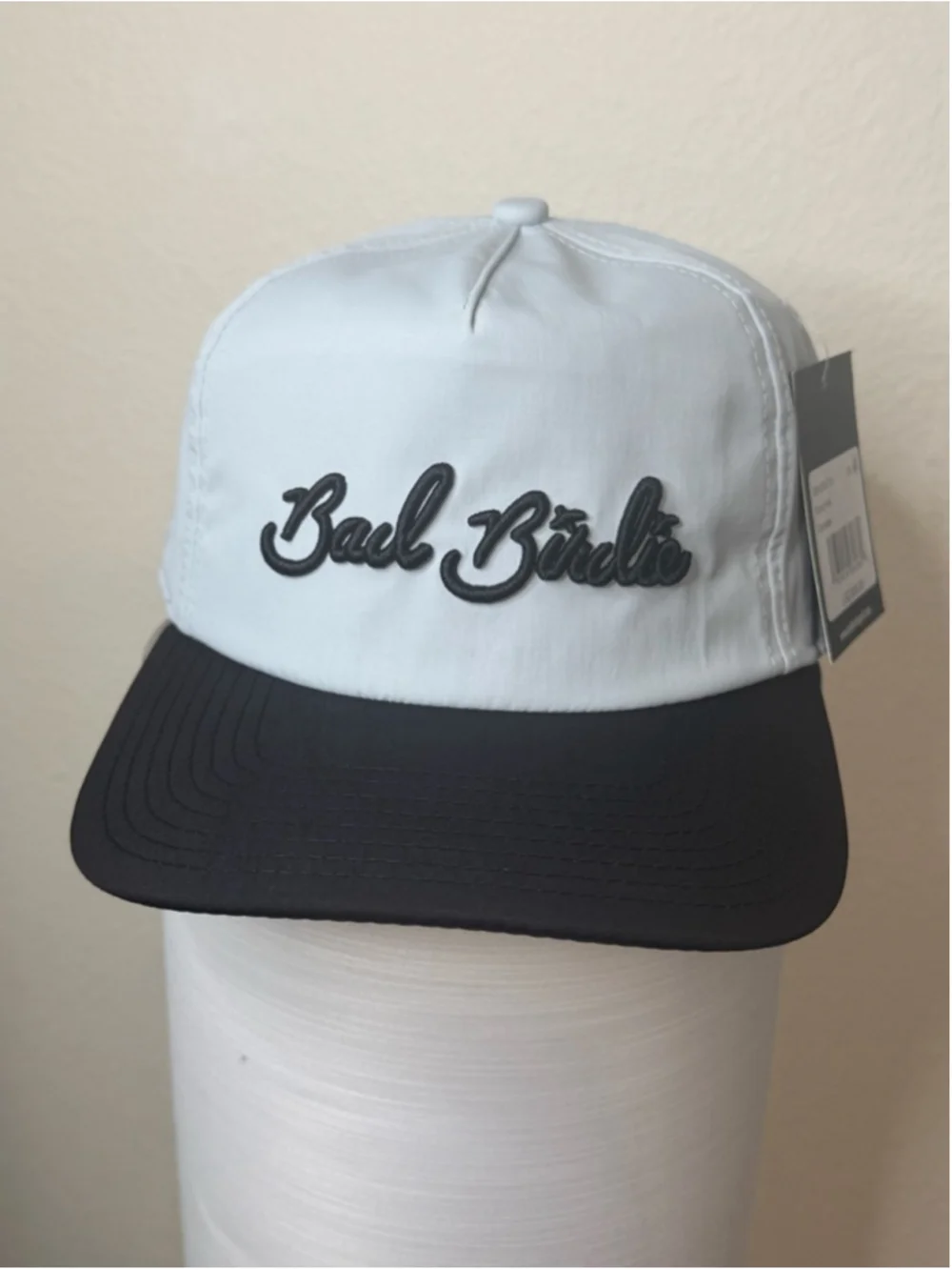 Men's Bad Birdie Script Hat One Size white/ Black